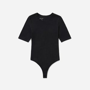 Everlane Black Thong Bodysuit